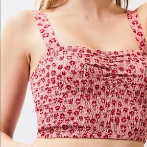 Smocked Floral Tank